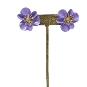 SASHI Lavendula Flora Stud Earrings 
Length & Width = 1’